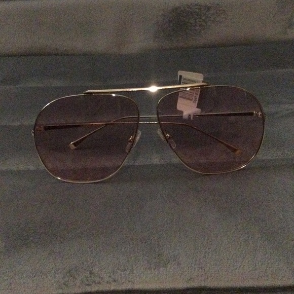 FENDI 64mm Oversized Lenticular Aviator sunglasses - Picture 7 of 9